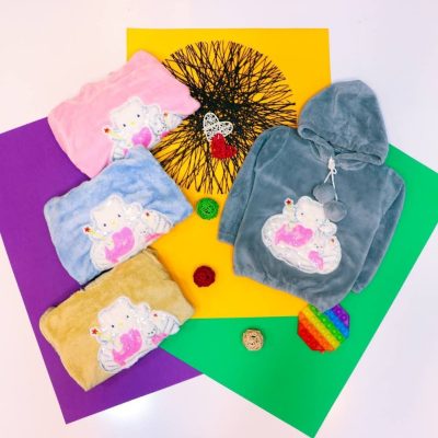 هودی دخترانه گلدوزی فروش عمده پوشاک