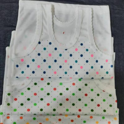رکابی دخترانه خال طوپ طوپی فروش عمده پوشاک