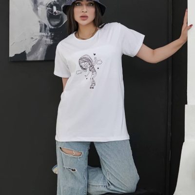 تیشرت قواره دار فروش عمده پوشاک