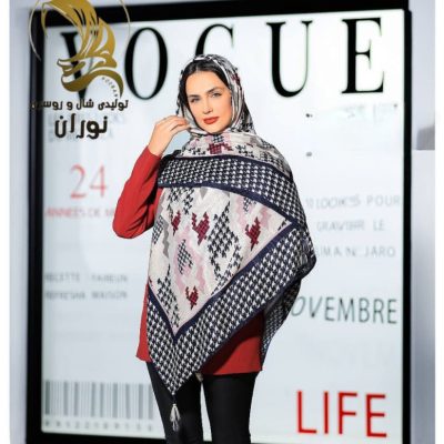 روسری نخی پاییزه منگوله دار اعلاء فروش عمده پوشاک