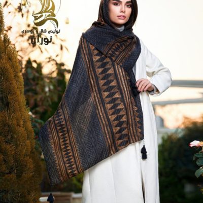 شال نخی پاییزه منگوله دار اعلاء فروش عمده پوشاک