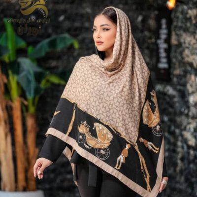 روسری نخی پاییزه دست دوز اعلاء فروش عمده پوشاک