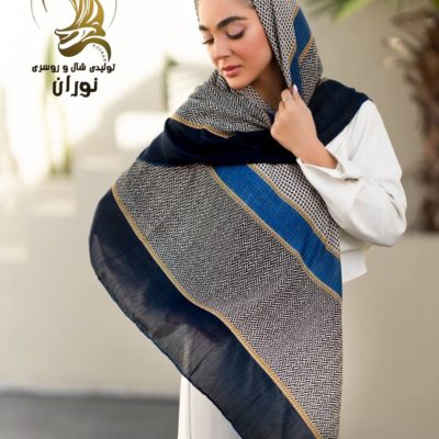 روسری کرپ نخ دست دوز اعلاء فروش عمده پوشاک