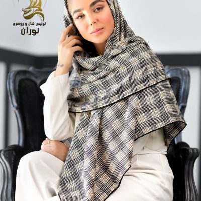 روسری نخی پاییزه دست دوز اعلاء فروش عمده پوشاک