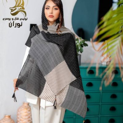 شال نخی حصیری منگوله دار اعلاء فروش عمده پوشاک