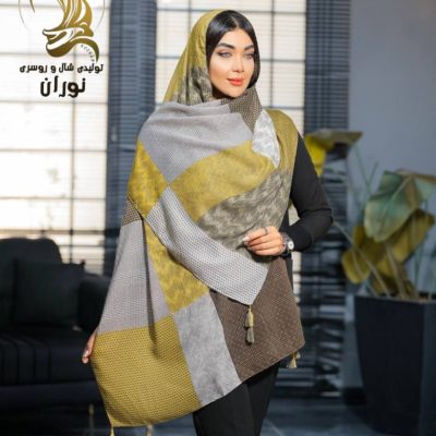 شال نخی حصیری منگوله دار اعلاء فروش عمده پوشاک