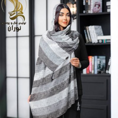 شال نخی حصیری منگوله دار اعلاء  فروش عمده پوشاک