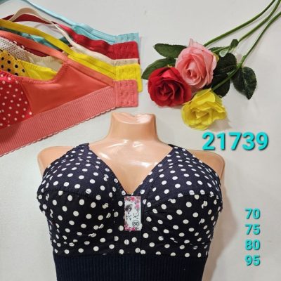 ⚜️سوتین تترون چاپی زیرنخ کش پهن⚜️ کد21739 پخش عمده پوشاک