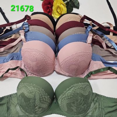 ⚜️سوتین اسفنجی نیم جک فنردار⚜️ کد21678 فروش عمده پوشاک