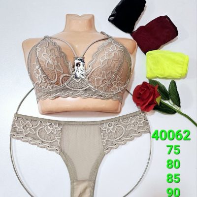 ⚜️ست دانتل هارنس دار فنردار⚜️ کدb_40062 فروش عمده پوشاک