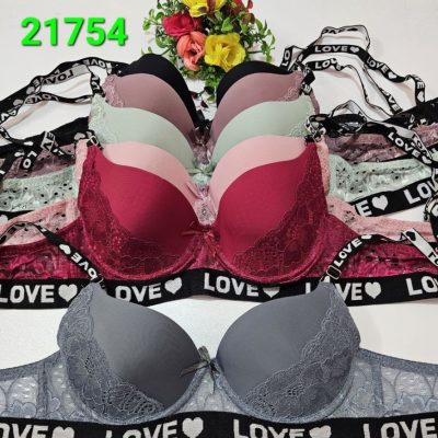 ⚜️سوتین اسفنجی دانتل فنردار اسپرت اعلاء⚜️ کد21754 فروش عمده پوشاک