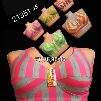 ⚜️سوتین ملانژ راه راه زنانه⚜️  کد21351 فروش عمده پوشاک