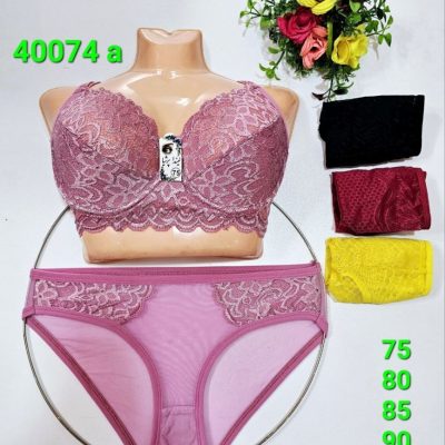 ⚜️ست دانتل فنردار زنانه⚜️  کدa_40074 فروش عمده پوشاک