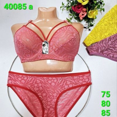 ⚜️ست بدون فنر تور دانتل هارنسی⚜️ کدa_40085 فروش عمده پوشاک