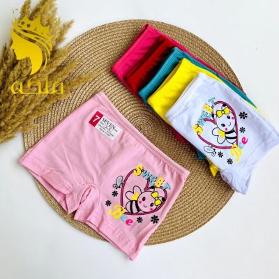 شورت نخ پنبه پادار دخترانه درجه یک  فروش عمده پوشاک