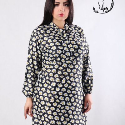 تونیک کراواتی کمربند دار مدل کیانا پخش عمده پوشاک