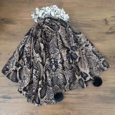 شال شال مخمل مجلسی منگوله دار فروش عمده پوشاک