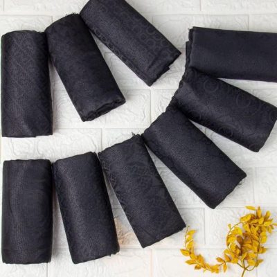 روسری نخی ژاکارد لمه دار فروش عمده پوشاک