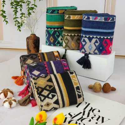 شال موهر منگوله دار فروش عمده پوشاک