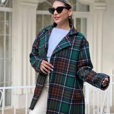 ✳️شکت موهر پشمی چهارخونه✳️ فروش عمده پوشاک