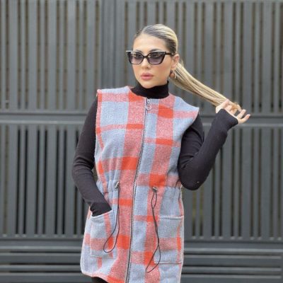 ✳️وست کمر گتر چهارخونه پشمی موهر خارجی✳️ ❌تعدادمحدود❌ فروش عمده پوشاک