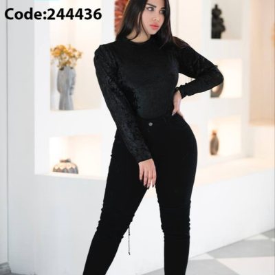 بادی آستین چین دار فروش عمده پوشاک