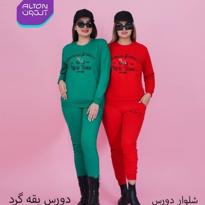 دورس یقه گرد گلدوزی  فروش عمده پوشاک