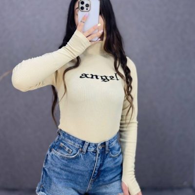 🔥بادی-angel-گلدوزی-فانریپ🔥 کد565 فروش عمده پوشاک