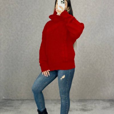 ????بافت-جودون-مارپیچ-یقه-شل???? کد8359 فروش عمده پوشاک