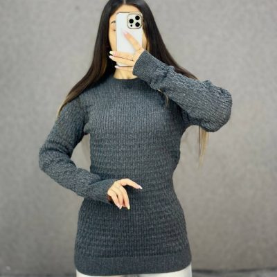 ????بافت-اسپرت-یقه-گرد-حصیری???? کد8456 فروش عمده پوشاک