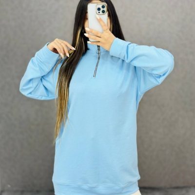 ????بلوز-گلکسی-نیم-زیپ???? کد584 فروش عمده پوشاک