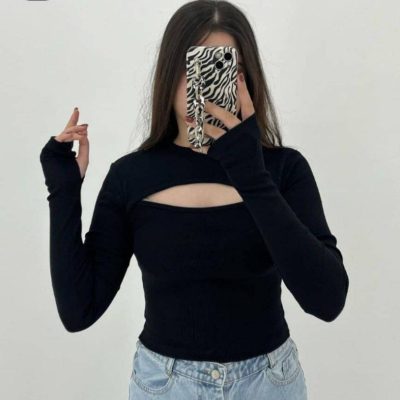 کراپ فینگری سینه نما فروش عمده پوشاک