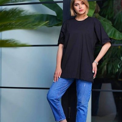 تیشـرت لانگ ساده فروش عمده پوشاک