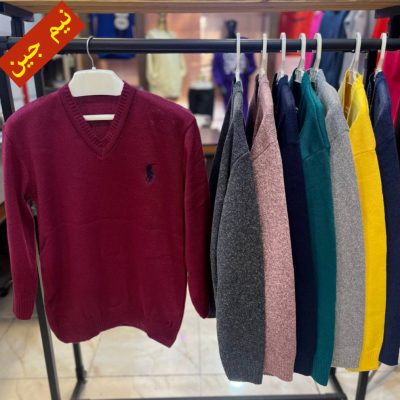✴️بافت یقه هفت پلو مردانه✴️ کد10266 فروش عمده پوشاک