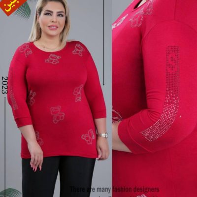 ✴️تونیک ویسکوز صددرصد آستین سه ربع قواره رستمی✴️ کد10165 فروش عمده پوشاک