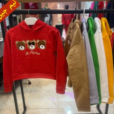 ✴️کراپ دورس پاییزه کلاهدار استیکری✴️ کد10275 فروش عمده پوشاک