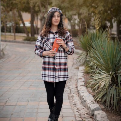 مانتو چهار خانه پنبه مناسب ۴ فصل  فروش عمده پوشاک