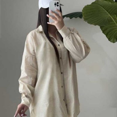 مانتو لنین طرحدار فروش عمده پوشاک