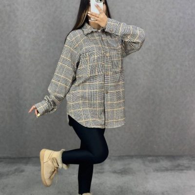 شکت چهار خونه پشمی فروش عمده پوشاک