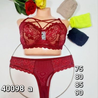 ⚜️ست دانتل هارنسی دار فنردار⚜️ کدa_40098 فروش عمده پوشاک