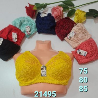 ⚜️سوتین دانتل فنردار⚜️ کدb_21495 فروش عمده پوشاک