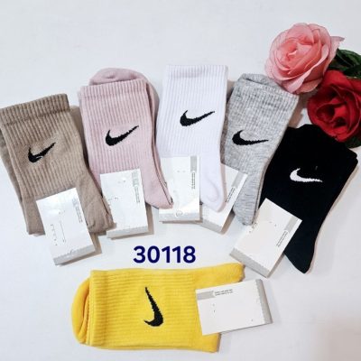 ⚜️جوراب نیم ساق نخی زنانه⚜️ کد30118 فروش عمده پوشاک