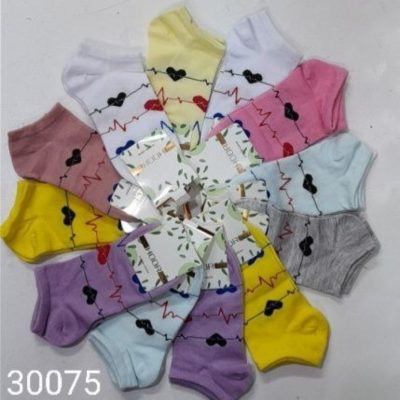 ⚜️جوراب نخی اسپرت زنانه⚜️ کد30075 فروش عمده پوشاک