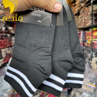 جوراب نیم ساق نخ پنبه کش انگلیسی پنجه گیری روسو زنانه  فروش عمده پوشاک
