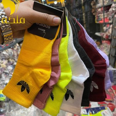 جوراب نیم ساق نخ پنبه کش انگلیسی پنجه گیری روسو زنانه  فروش عمده پوشاک