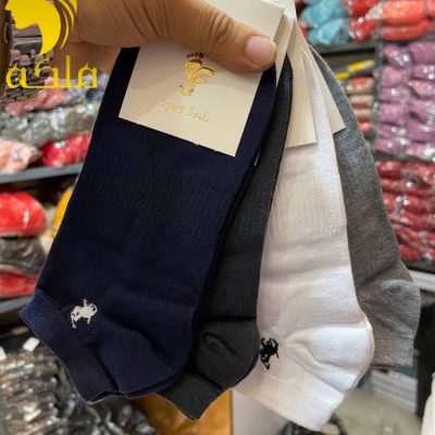 جوراب مچی نخ پنبه پنجه گیری روسو مردانه  فروش عمده پوشاک