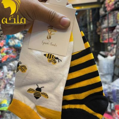 جوراب مچی نخ پنبه پنجه گیری روسو زنانه  فروش عمده پوشاک