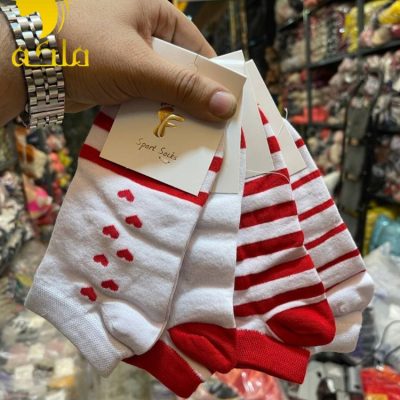 جوراب مچی نخ پنبه پنجه گیری روسو زنانه  فروش عمده پوشاک