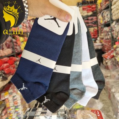 جوراب مچی نخ پنبه پنجه گیری روسو مردانه  فروش عمده پوشاک