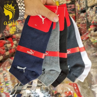 جوراب مچی نخ پنبه پنجه گیری روسو مردانه  فروش عمده پوشاک